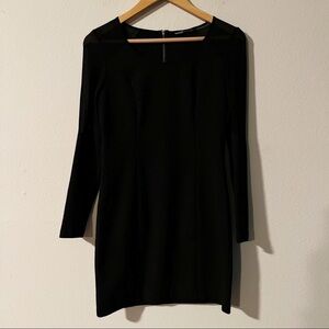 Kensie black sheer sleeve dress